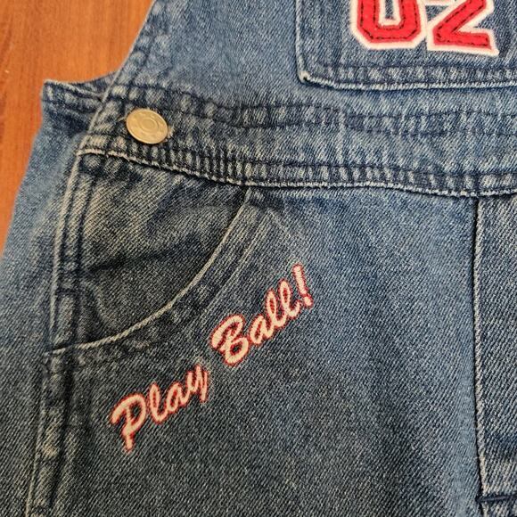 J.KHAKI KIDS VINTAGE JEAN BASEBALL OVERALLS SIZE 2T - Picture 4 of 8